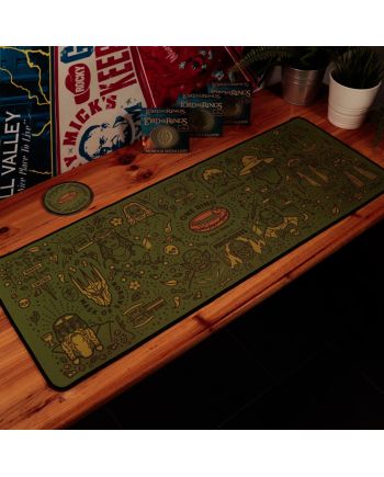 LE SEIGNEUR DES ANNEAUX - Tapis de Bureau XL + 1 Sous-Verre - vue de face
