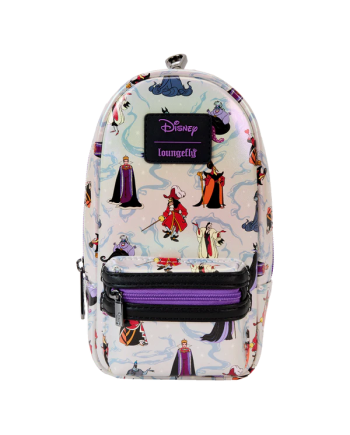 DISNEY - Villains - Mini BackPack Pencil Case Iridescent LoungeFly