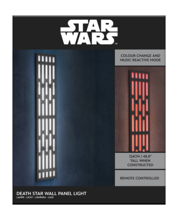 STAR WARS - Panneau Etoile de la Mort - Lampe Murale 124cm - vue de face