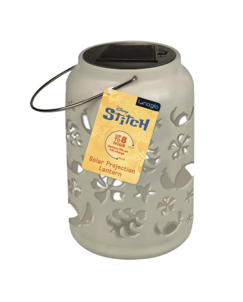 STITCH - Lanterne Solaire Ext. Projection 'LunaGlo' - vue de face