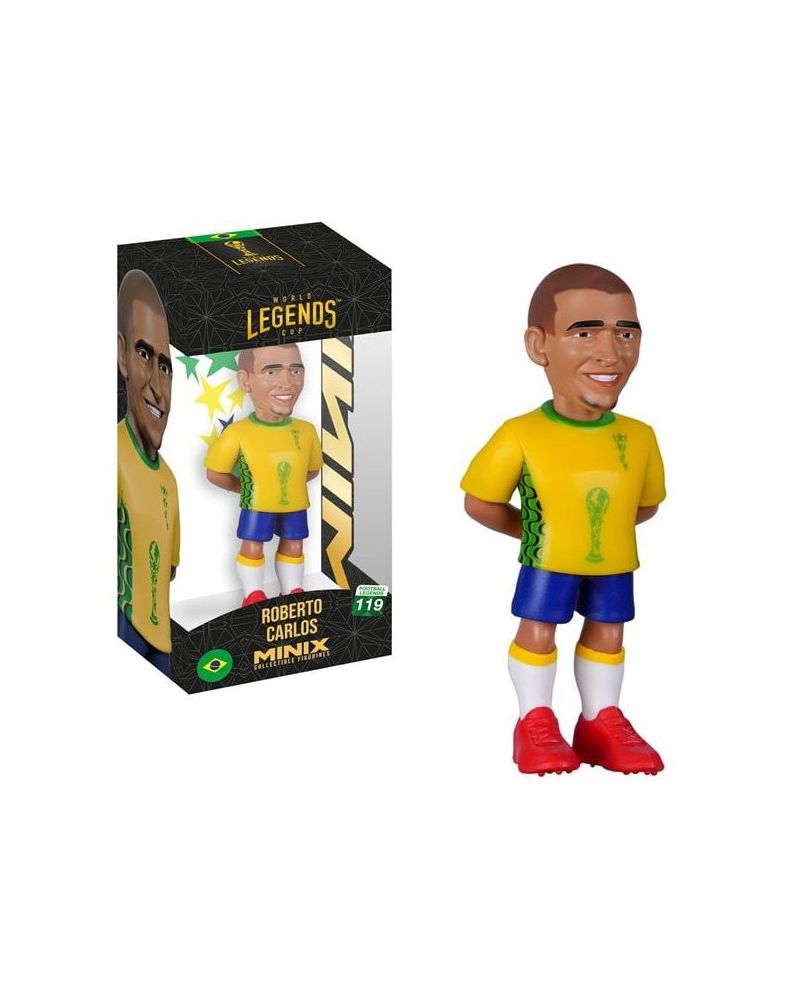 Figurine Minix Roberto Carlos Brésil 12cm - Coupe du Monde des Légendes