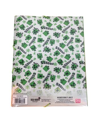 MINECRAFT - Pochette Elastique A4 - vue de face