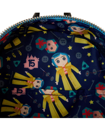 CORALINE - Poupée Cosplay - Mini Sac à Dos LoungeFly - vue de detail