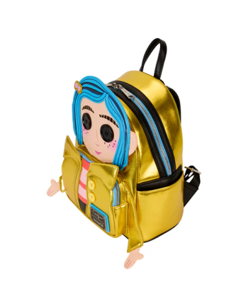 CORALINE - Poupée Cosplay - Mini Sac à Dos LoungeFly - vue du packaging