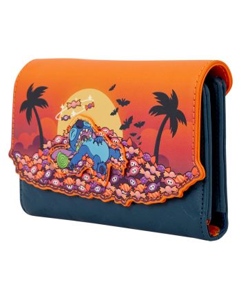 Portefeuille LoungeFly Stitch Halloween Candy - Lilo & Stitch détail