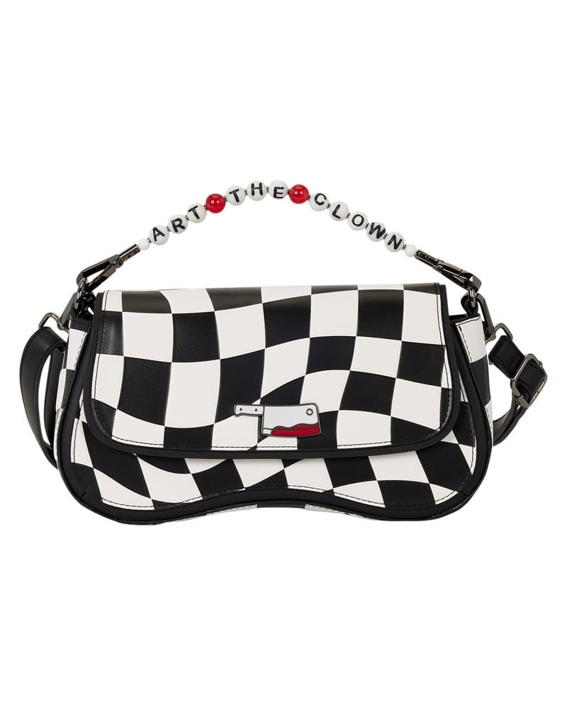 Sac bandoulière Loungefly Art the Clown Checkered Terrifier vue de face