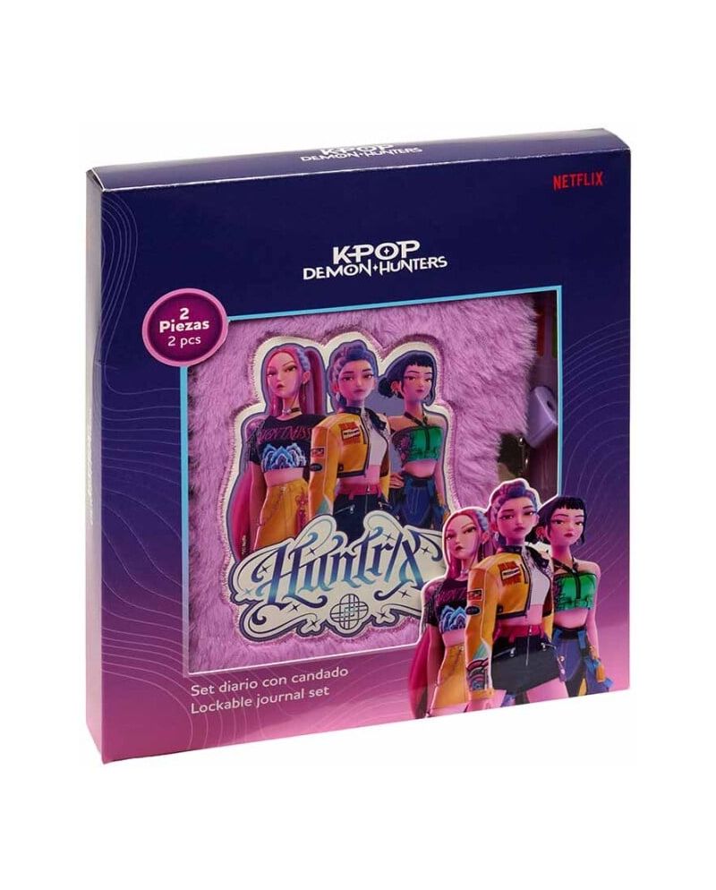 K-POP DEMON HUNTERS - Gift Box - Journal Intime Fourrure + Stylo - vue principale