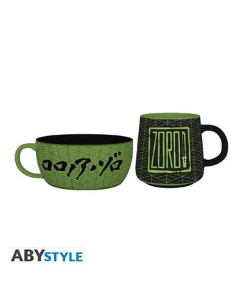 ONE PIECE - Zoro - Set Petit Déjeuner Mug + Bol - vue de face