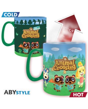 Mug Animal Crossing ABYstyle effet thermoréactif vue de profil