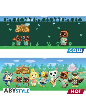 Mug Animal Crossing 460ml détail du décor sous chaleur