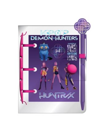 K-POP DEMON HUNTERS - Huntrix - Mini Carnet de notes +stylo+stickers - vue principale