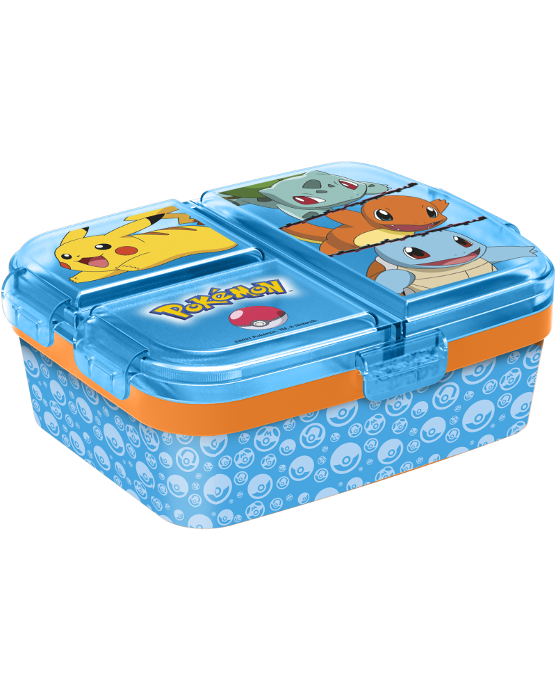 Boîte à tartines Pokémon Starter multi-compartiment