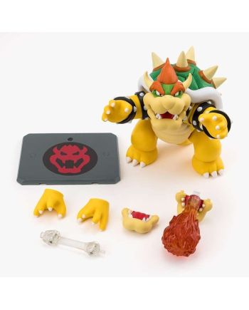 Figurine Bowser Super Mario packaging et accessoires
