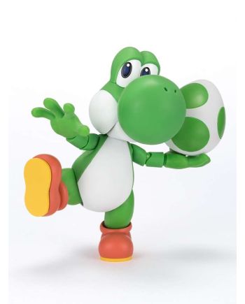 Figurine Yoshi Bandai Tamashii Nations vue de profil