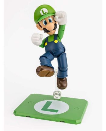 Figurine Luigi S.H. Figuarts 11cm Super Mario face avant