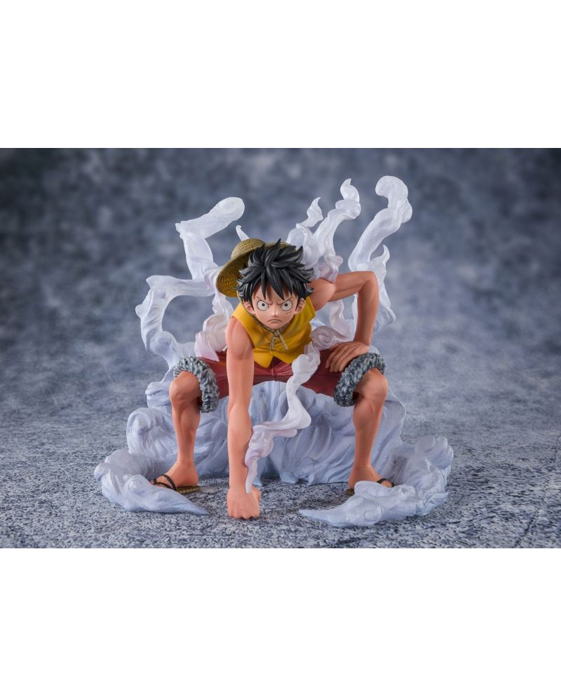 Statuette FiguartsZERO Monkey D. Luffy Marineford One Piece vue de face