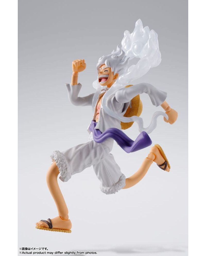 Figurine S.H. Figuarts Monkey D. Luffy Gear 5 One Piece vue face