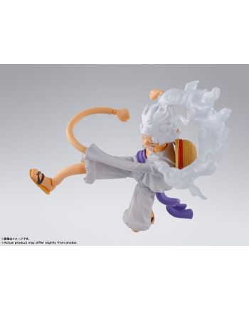 Figurine Luffy Gear 5 Bandai Tamashii Nations vue de profil