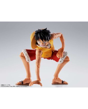 Figurine Luffy Marineford Bandai Tamashii Nations détails du visage