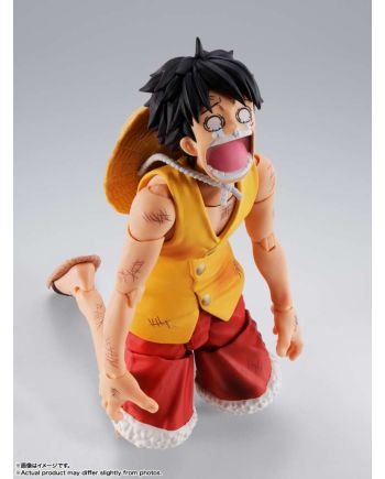 Figurine Luffy Marineford 14.5cm vue de profil