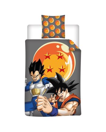 DRAGON BALL Z - Goku & Vegeta - Parure de lit 140x200cm + 65x65cm - vue principale