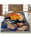 DRAGON BALL Z - Goku & Vegeta - Parure de lit 140x200cm + 65x65cm - vue de face