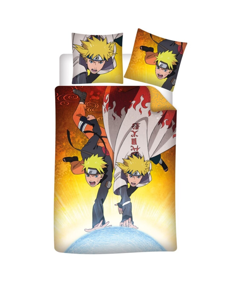 NARUTO - Minato & Naruto -Parure de lit 140x200cm - '100% microfibre' - vue principale