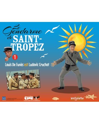 LE GENDARME DE SAINT-TROPEZ - Ludovic Cruchot - Figurine 10cm - vue principale