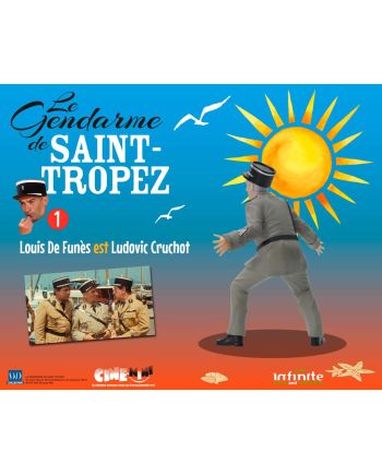 LE GENDARME DE SAINT-TROPEZ - Ludovic Cruchot - Figurine 10cm - vue de face