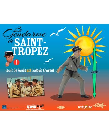 LE GENDARME DE SAINT-TROPEZ - Ludovic Cruchot - Figurine 10cm - vue de profil