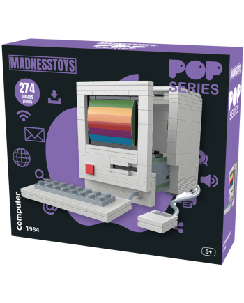 POP SERIES - Kit de Construction - Ordinateur 1984 - 274pc - vue de profil