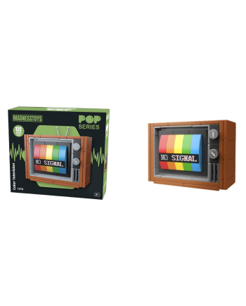 POP SERIES - Kit de Construction - Télévision Couleur 1970 - 132pc - vue de face