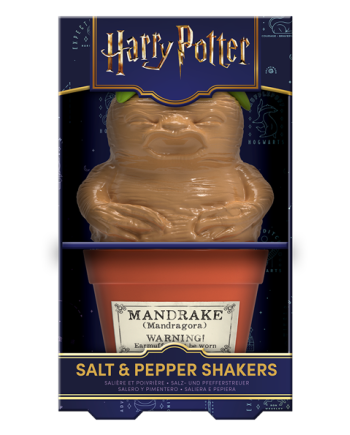 Salière et poivrière Harry Potter en forme de Mandragore - vue détaillée