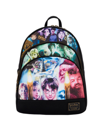 HARRY POTTER - Trilogy - Backpack LoungeFly '29x35x11cm'