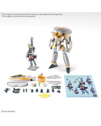 MACROSS - HG 1/100 VF-31E Siegfried Deluxe Set - Model Kit - vue principale
