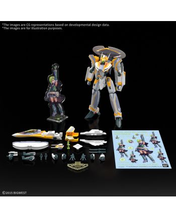 MACROSS - HG 1/100 VF-31E Siegfried Deluxe Set - Model Kit - vue de face