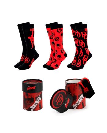 MARVEL - Daredevil - Pack de 3 Paires de Chaussettes (Taille 38-45) - vue principale