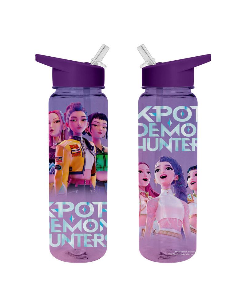 Bouteille d'eau en plastique K-Pop Demon Hunters édition Trio