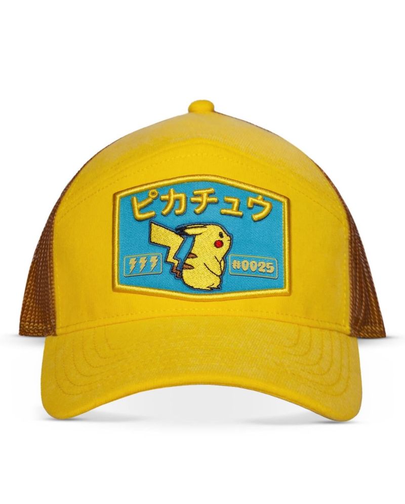 Casquette Trucker Pikachu Pokémon vue de face