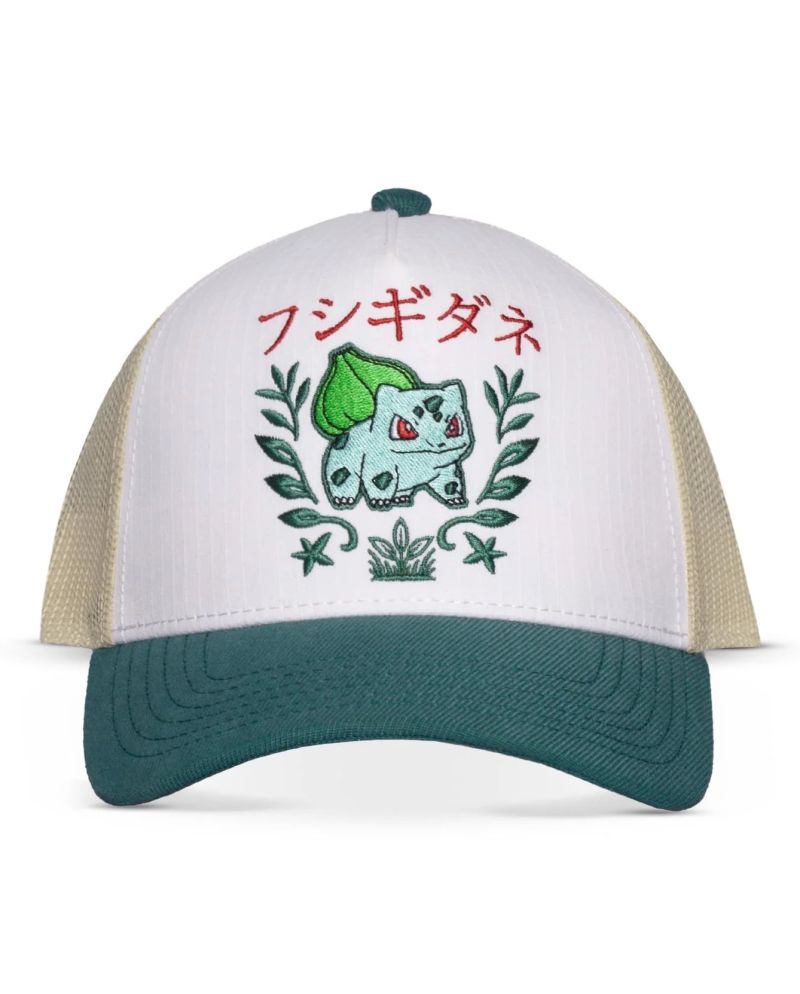 Casquette Trucker Bulbizarre Pokemon vue de face
