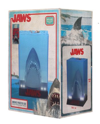 Figurine Poster 3D Les Dents de la Mer lumineux 28cm - SD Toys