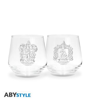 HARRY POTTER - Gryffondor & Serpentard - Set de 2 Verres 300ml - vue principale