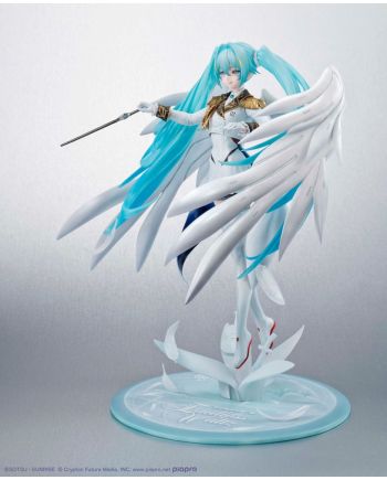 Figurine GUNDAM X HATSUNE MIKU vue de profil