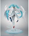 Détail du socle de la statuette Lucra Miku Gundam