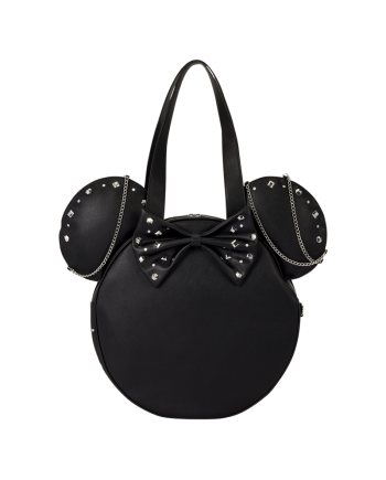 DISNEY - Minnie Mouse "Studs & Chains" - Tote Bag LoungeFly - vue principale