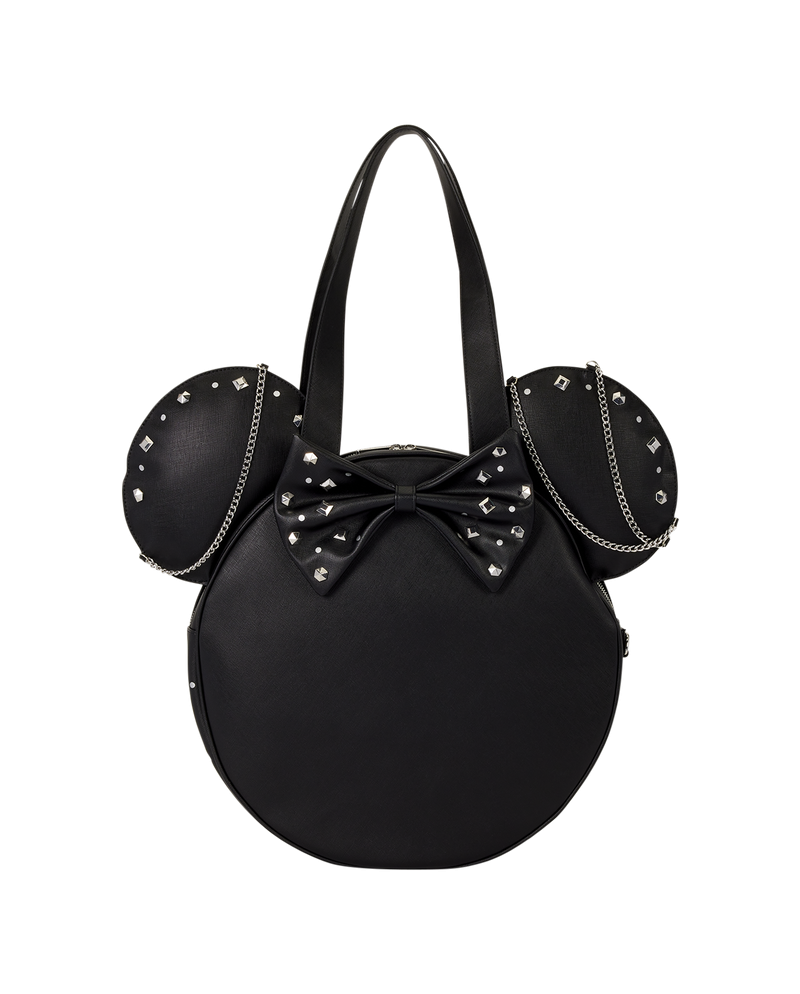 DISNEY - Minnie Mouse "Studs & Chains" - Tote Bag LoungeFly - vue principale