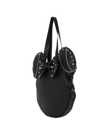 DISNEY - Minnie Mouse "Studs & Chains" - Tote Bag LoungeFly - vue de profil