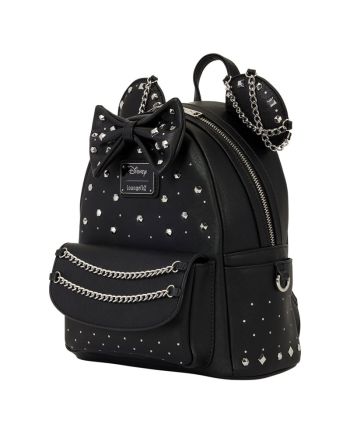 DISNEY - Minnie Mouse "Studs & Chains" - Mini sac à dos Loungefly - vue de face