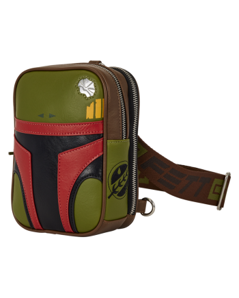 Sac bandoulière Sling Loungefly Boba Fett Star Wars vue de profil