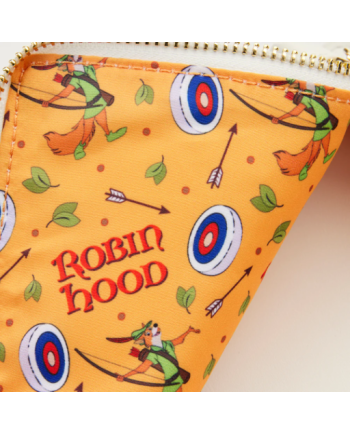 Sac bandoulière Loungefly Robin des Bois Disney fermetures et finitions